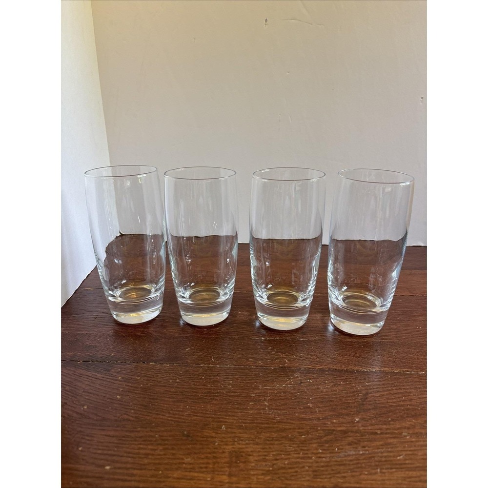 4 Luigi Bormioli Michelangelo 20 oz Beverage Glass Set‎ Blown Crystal LNC ITALY